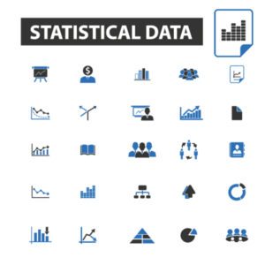 statistical data icons