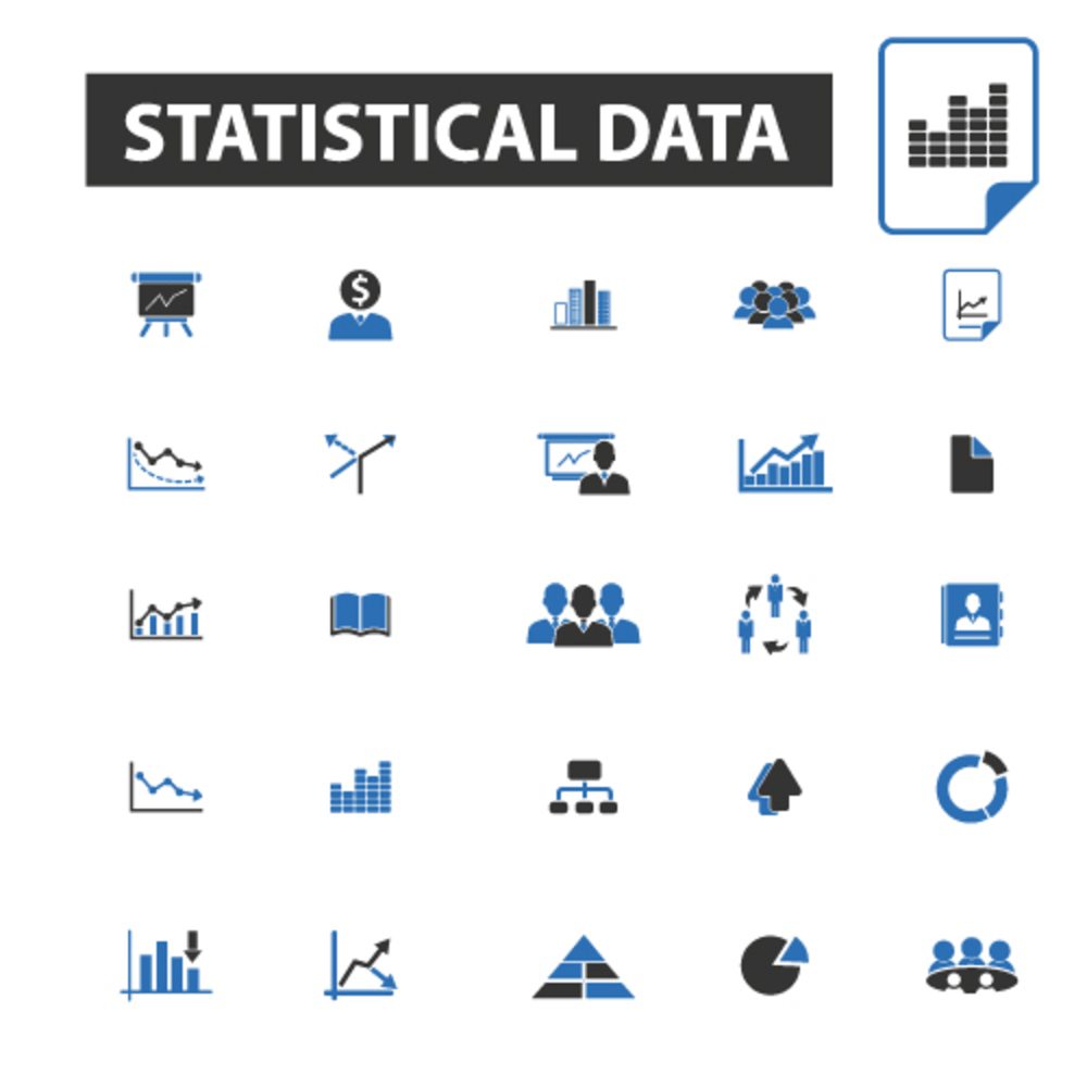 statistical data icons