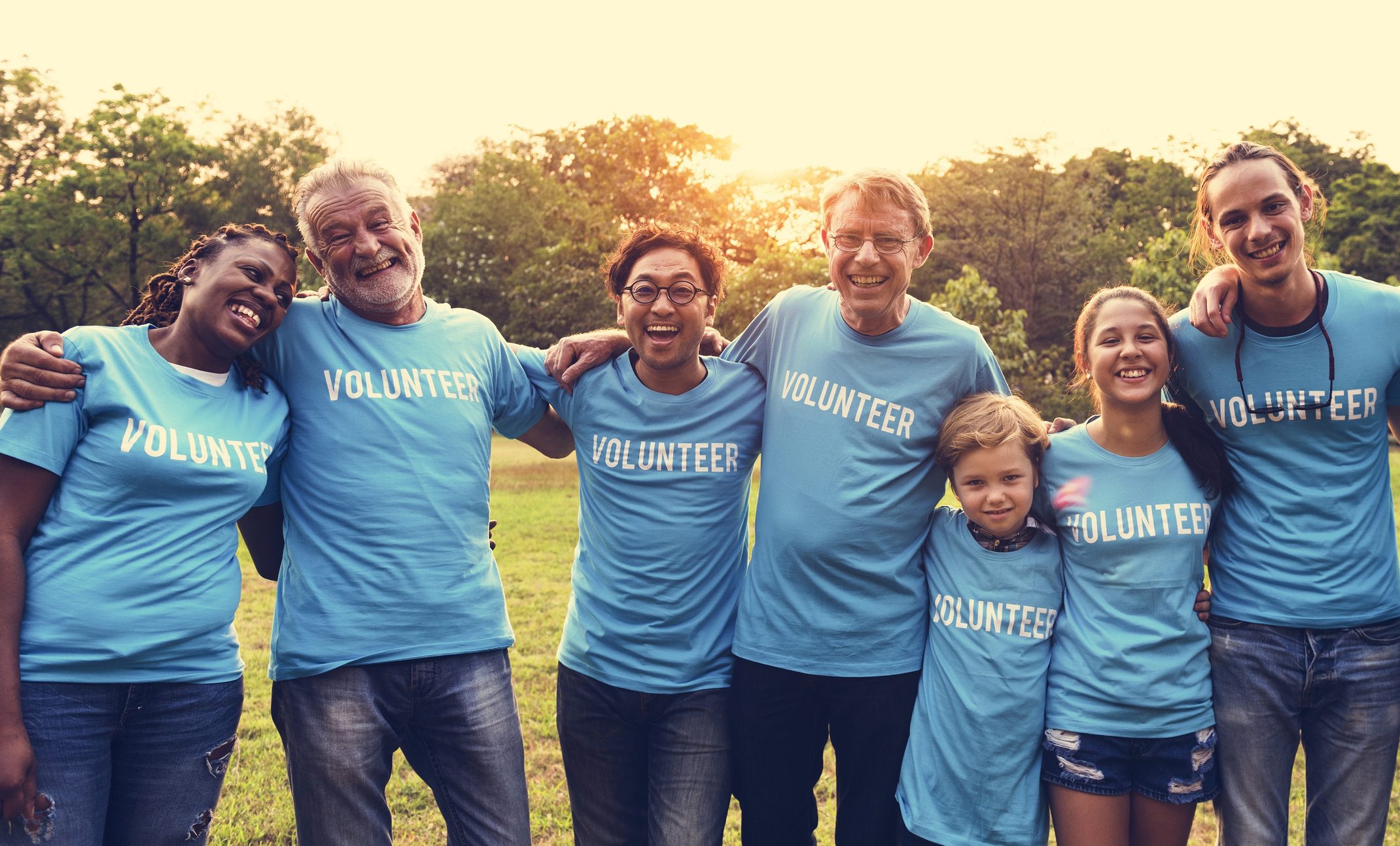 Group of Diverse People as Volunteer Community Service Together