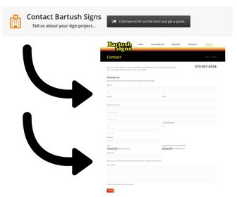 Bartush Signs Landing Page