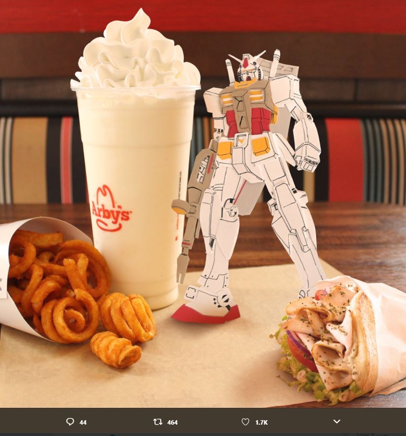 arby's fast food marketing success gundam nerd art